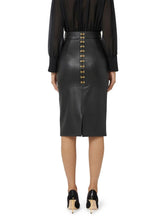 Load image into Gallery viewer, Pencil skirt with jewel clasps