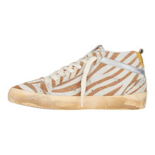 Load image into Gallery viewer, Golden Goose MID Star Devore Zebra Horsy Upper Suede Beige/Honey Women GWF00122.F003236.15376