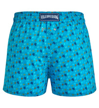 Load image into Gallery viewer, Men Short Swim Trunks Micro Ronde Des Tortues Rainbow
