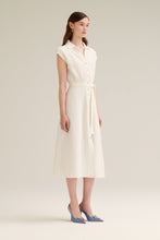 Load image into Gallery viewer, H4263001-CREPE-KNIT-SHIRT-DRESS-CREAM-SCANLANTHEODORE-4_1729642015