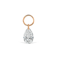 Load image into Gallery viewer, Pear Floating Diamond Charm (5mm)