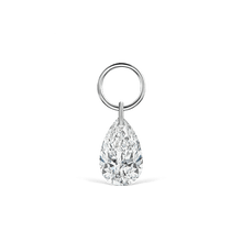 Load image into Gallery viewer, Pear Floating Diamond Charm (5mm)