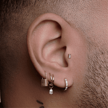 Load image into Gallery viewer, Pear Floating Diamond Charm (5mm)