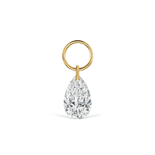 Load image into Gallery viewer, Pear Floating Diamond Charm (5mm)
