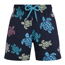 Load image into Gallery viewer, Stretch Swim Trunks Tortues Multicolores