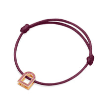 Load image into Gallery viewer, L'Arc Voyage Charm MM, 18k Rose Gold with Galerie Pink Sapphires on Silk Cord - DAVIDOR