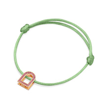 Load image into Gallery viewer, L'Arc Voyage Charm MM, 18k Rose Gold with Galerie Pink Sapphires on Silk Cord - DAVIDOR