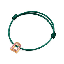 Load image into Gallery viewer, L'Arc Voyage Charm MM, 18k Rose Gold with Galerie Pink Sapphires on Silk Cord - DAVIDOR