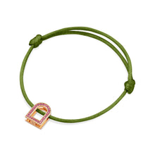 Load image into Gallery viewer, L'Arc Voyage Charm MM, 18k Rose Gold with Galerie Pink Sapphires on Silk Cord - DAVIDOR