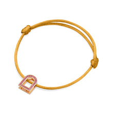 Load image into Gallery viewer, L'Arc Voyage Charm MM, 18k Rose Gold with Galerie Pink Sapphires on Silk Cord - DAVIDOR