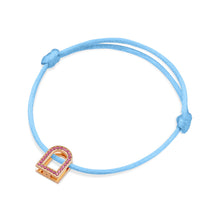 Load image into Gallery viewer, L'Arc Voyage Charm MM, 18k Rose Gold with Galerie Pink Sapphires on Silk Cord - DAVIDOR