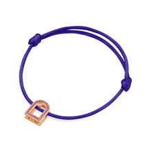 Load image into Gallery viewer, L'Arc Voyage Charm MM, 18k Rose Gold with Galerie Pink Sapphires on Silk Cord - DAVIDOR