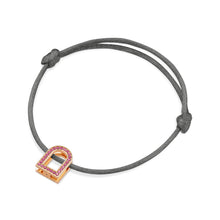 Load image into Gallery viewer, L'Arc Voyage Charm MM, 18k Rose Gold with Galerie Pink Sapphires on Silk Cord - DAVIDOR