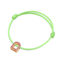 Load image into Gallery viewer, L'Arc Voyage Charm MM, 18k Rose Gold with Galerie Pink Sapphires on Silk Cord - DAVIDOR