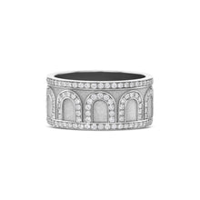 Load image into Gallery viewer, L'Arc de DAVIDOR Ring GM, 18k White Gold with Satin Finish and Palais Diamonds - DAVIDOR