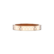 Load image into Gallery viewer, L'Arc de DAVIDOR Ring PM, 18k Rose Gold with Neige Lacquered Ceramic - DAVIDOR