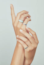 Load image into Gallery viewer, L'Arc de DAVIDOR Ring PM, 18k White Gold with Palm Beach Lacquered Ceramic - DAVIDOR