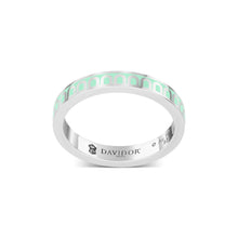 Load image into Gallery viewer, L'Arc de DAVIDOR Ring PM, 18k White Gold with Palm Beach Lacquered Ceramic - DAVIDOR