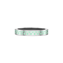 Load image into Gallery viewer, L'Arc de DAVIDOR Ring PM, 18k White Gold with Palm Beach Lacquered Ceramic - DAVIDOR