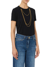 Load image into Gallery viewer, Jersey T-shirt with jewel accessory