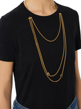 Load image into Gallery viewer, Jersey T-shirt with jewel accessory