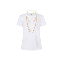 Load image into Gallery viewer, Jersey T-shirt with jewel accessory