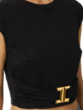 Load image into Gallery viewer, Cotton jersey T-shirt with jewel logo