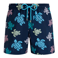 Load image into Gallery viewer, Ultra-light and Packable Swim Trunks Tortues Multicolores