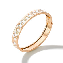 Load image into Gallery viewer, L'Arc de DAVIDOR Bangle MM, 18k Rose Gold with Lacquered Ceramic and Arcade Diamonds - DAVIDOR