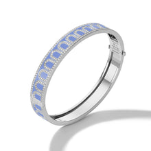 Load image into Gallery viewer, L'Arc de DAVIDOR Bangle MM, 18k White Gold with Lacquered Ceramic and Palais Diamonds - DAVIDOR