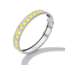Load image into Gallery viewer, L'Arc de DAVIDOR Bangle MM, 18k White Gold with Lacquered Ceramic and Palais Diamonds - DAVIDOR