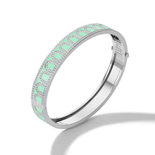 Load image into Gallery viewer, L'Arc de DAVIDOR Bangle MM, 18k White Gold with Lacquered Ceramic and Palais Diamonds - DAVIDOR