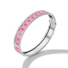 Load image into Gallery viewer, L'Arc de DAVIDOR Bangle MM, 18k White Gold with Lacquered Ceramic and Palais Diamonds - DAVIDOR