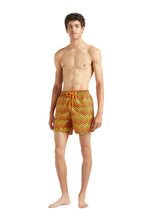 Load image into Gallery viewer, Swim Trunks Herringbones Turtles