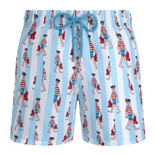 Load image into Gallery viewer, Swim Trunks Stripes Where's Waldo - Vilebrequin x Where's Waldo