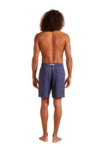 Load image into Gallery viewer, Men Long Stretch Swim Trunks Micro Ronde Des Tortues Rainbow
