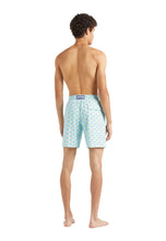 Load image into Gallery viewer, Long Stretch Swim trunks Micro Ronde Des Tortues Rainbow