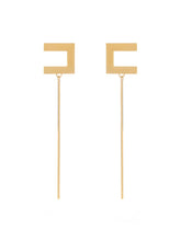 Load image into Gallery viewer, Earrings with logo and bar stud