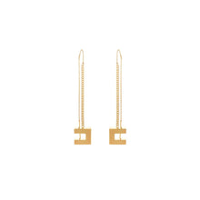 Load image into Gallery viewer, Pendant earrings with logo