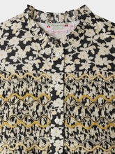 Load image into Gallery viewer, Juliane smocked and embroidered dress in Liberty fabric in organic cotton