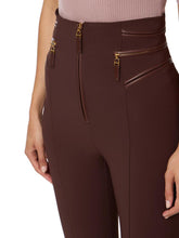 Load image into Gallery viewer, Crêpe trousers with zip details