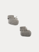 Load image into Gallery viewer, Baby Cashmere Booties heathered gray