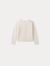 Load image into Gallery viewer, Girls' Cashmere Cardigan milk white