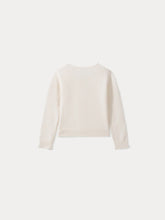 Load image into Gallery viewer, Girls' Cashmere Cardigan milk white