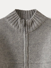 Load image into Gallery viewer, Boys' Cashmere Cardigan heathered gray