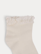 Load image into Gallery viewer, Girls' Lace Socks milk white