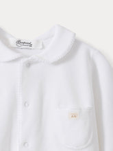 Load image into Gallery viewer, Baby round neck sleepsuit white