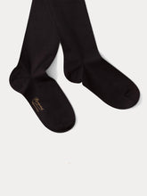 Load image into Gallery viewer, Girls' black microfiber tights