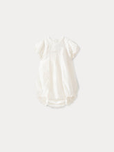 Load image into Gallery viewer, Baby Dobby Voile Romper milk white