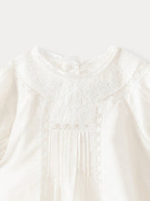Load image into Gallery viewer, Baby Dobby Voile Romper milk white